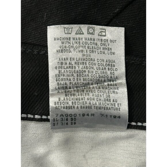 Riders By Lee Womens Black Denim Straight Leg Capri Pants Size 18 Petite - Picture 7 of 8